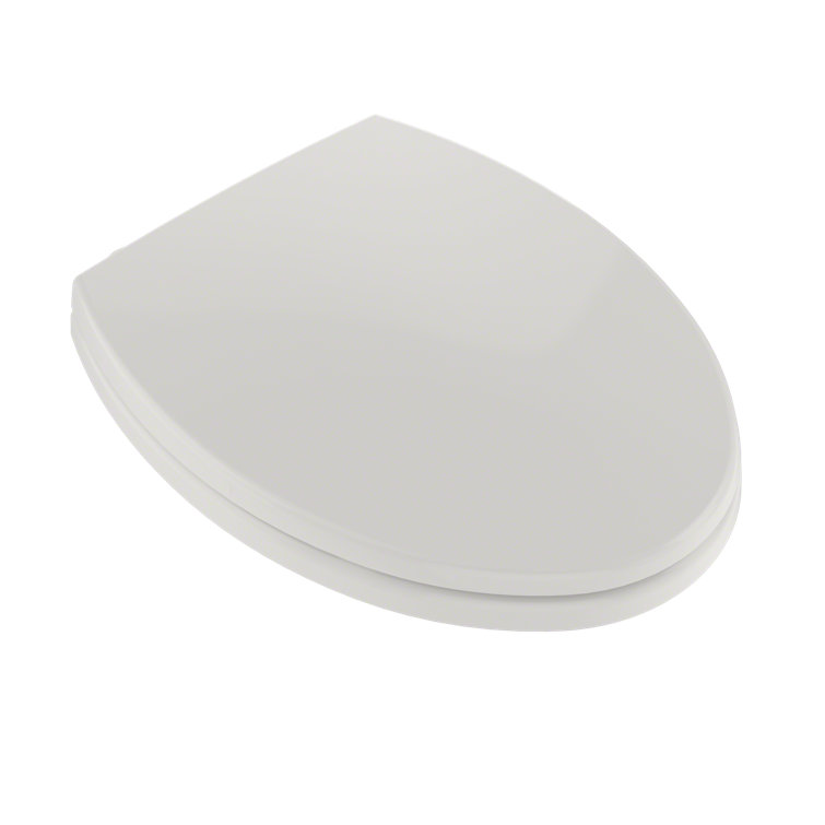 Colonial White Elongated SoftClose Toilet Seat with Cover