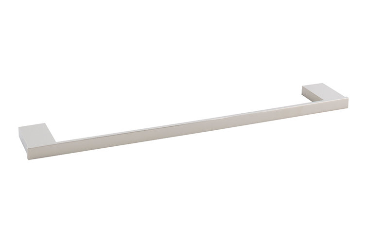 Polished Nickel Modern Wall Mounted Single Towel Bar