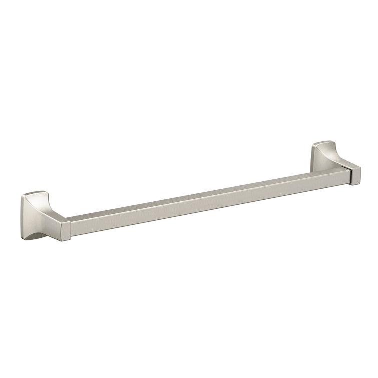 Brushed Nickel 18" Modern Wall Mounted Towel Bar