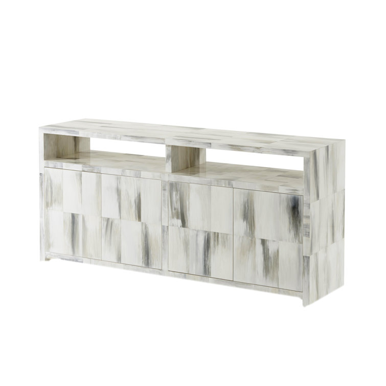 Biscayne 67.5'' Hand-Painted Solid Wood Console Table with Storage