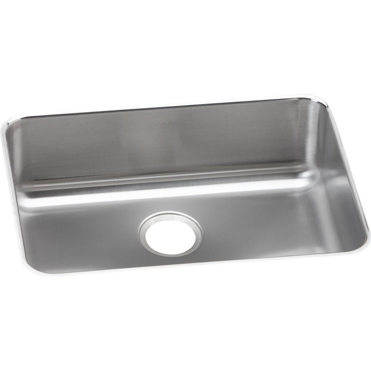 Lustertone 26" Stainless Steel Single Bowl Undermount Sink
