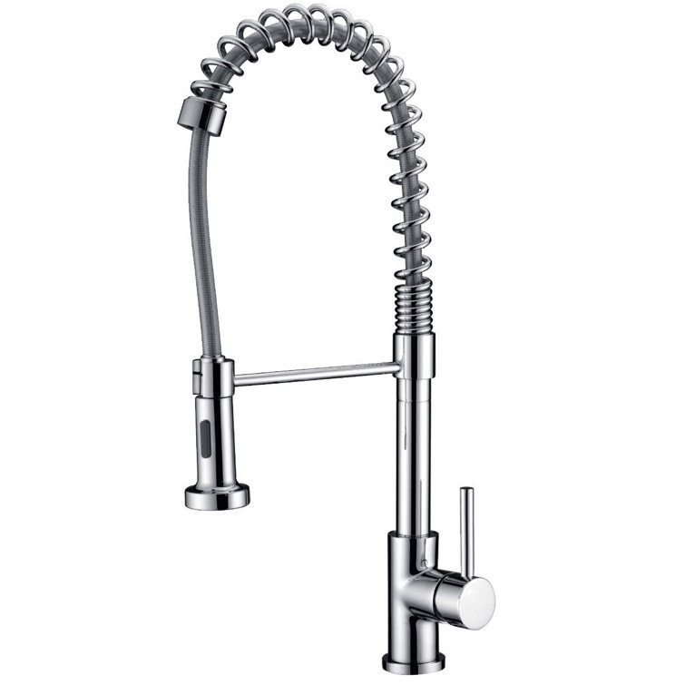 Brushed Nickel Pull-Down Kitchen Faucet with Spray