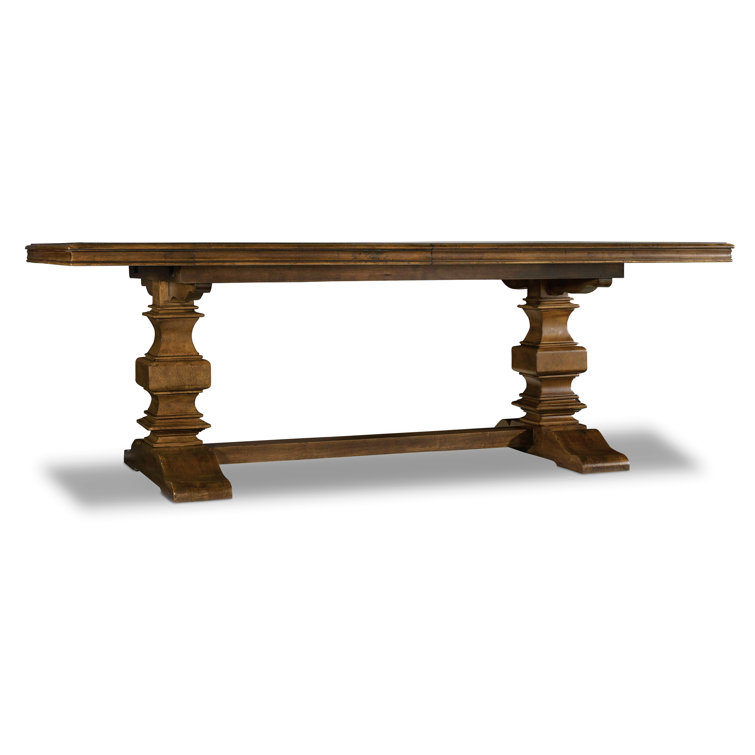 Rustic Brown Reclaimed Wood Extendable Dining Table