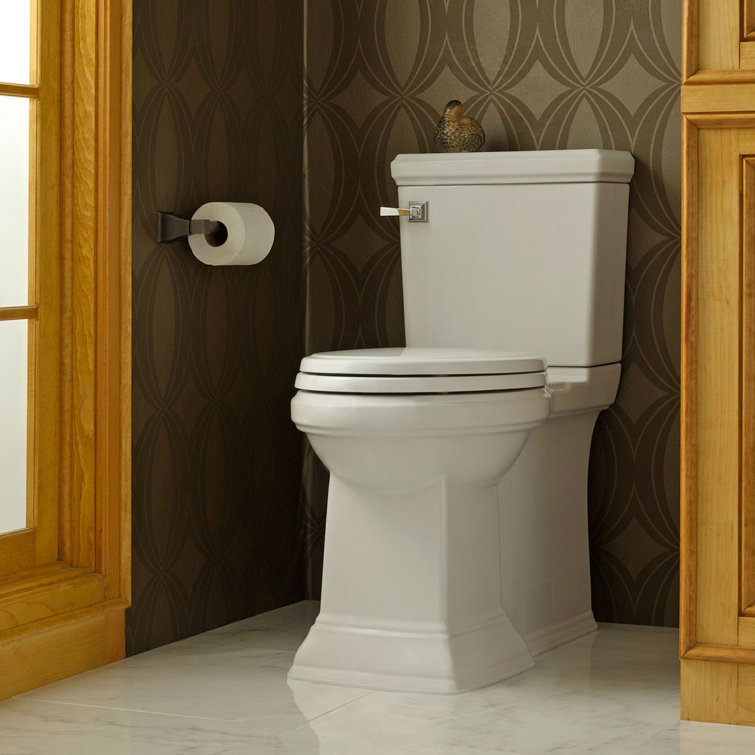 High Efficiency White Round Two-Piece Toilet