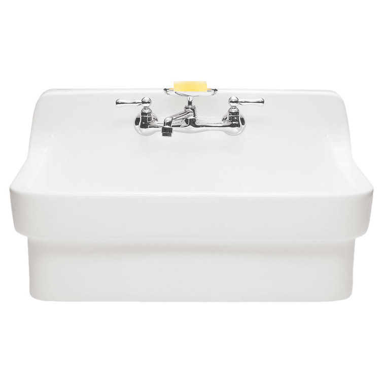 White 30'' Farmhouse Single Bowl Ceramic Kitchen Sink