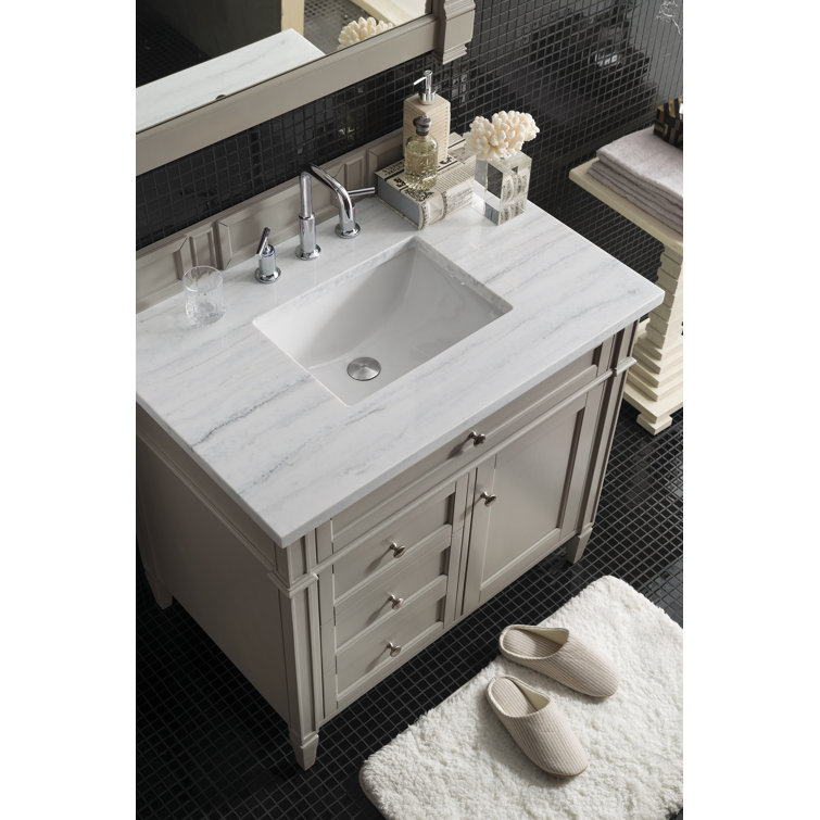 Bright White 36" Single Freestanding Bathroom Vanity