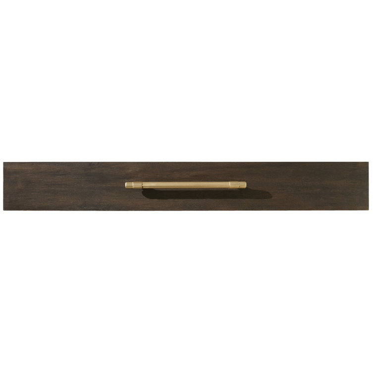 Midnight Glass and Brass 1-Drawer Nightstand