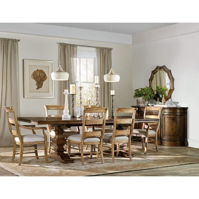 Rustic Brown Reclaimed Wood Extendable Dining Table