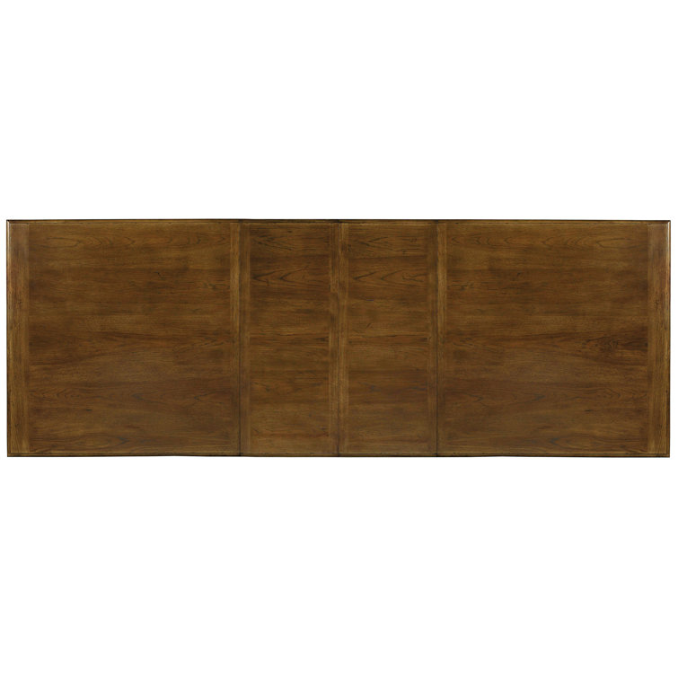 Rustic Brown Reclaimed Wood Extendable Dining Table