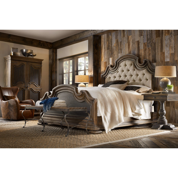 Traditional Brown Wood 1-Drawer Pedestal Nightstand