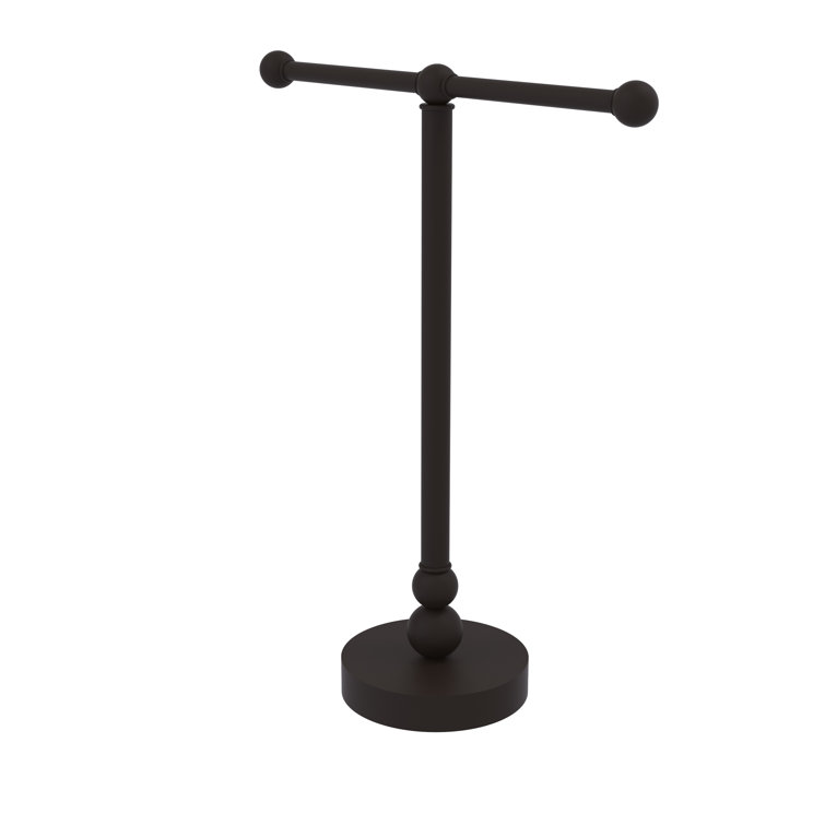 Oil Rubbed Bronze 2-Arm Vanity Top Towel Holder