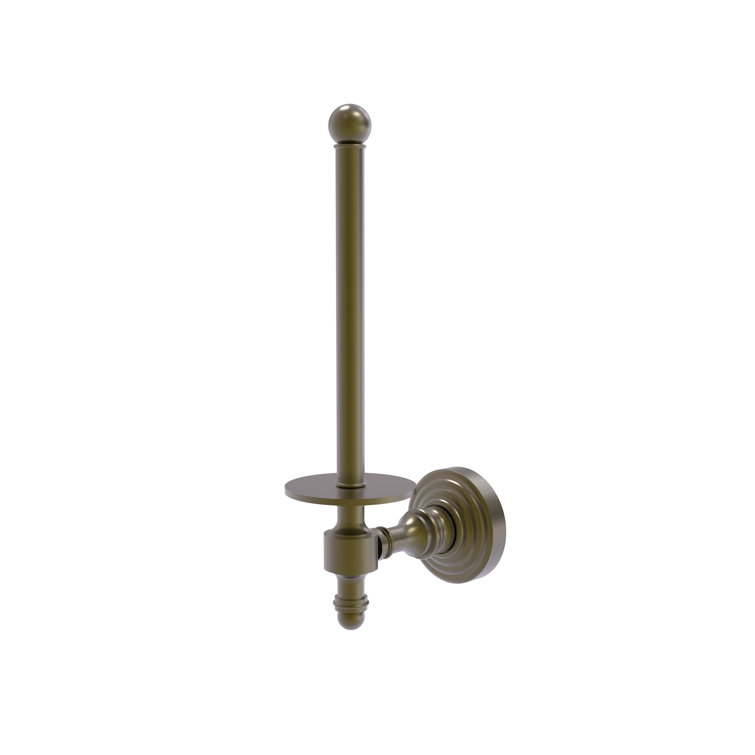 Antique Bronze Wall Mounted Upright Toilet Paper Holder