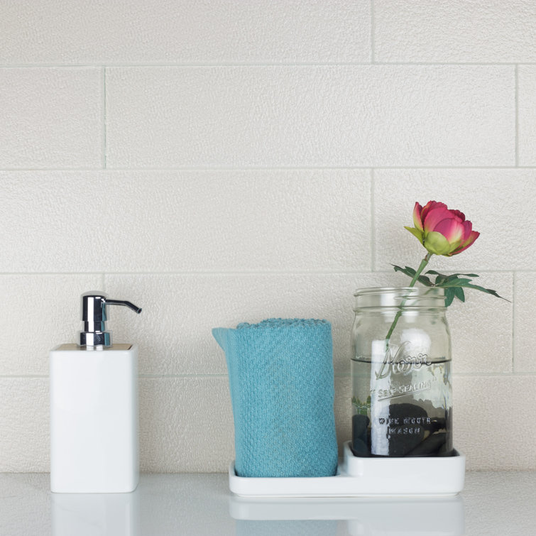 Monroe 4x16 Glossy White Glass Subway Wall Tile