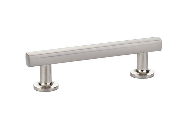 Satin Nickel Modern Bar Pull with Mounting Hardware