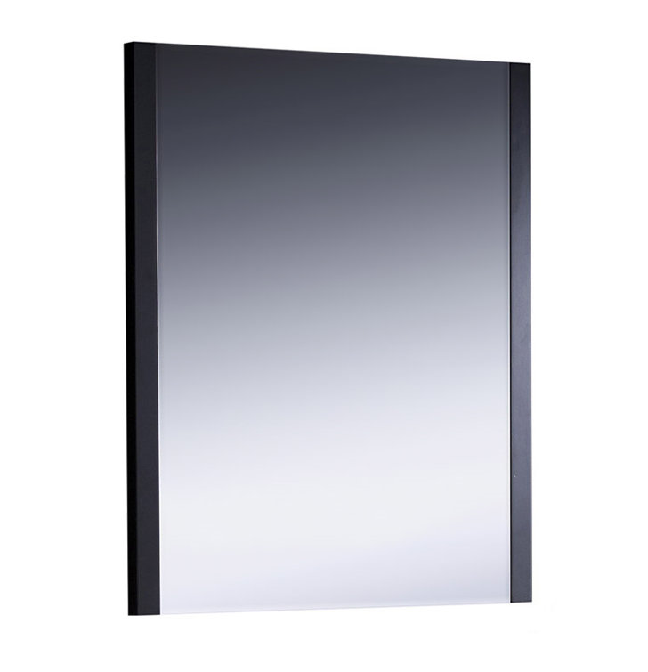 Espresso Elegance 31.5" Contemporary Wood Framed Bathroom Vanity Mirror