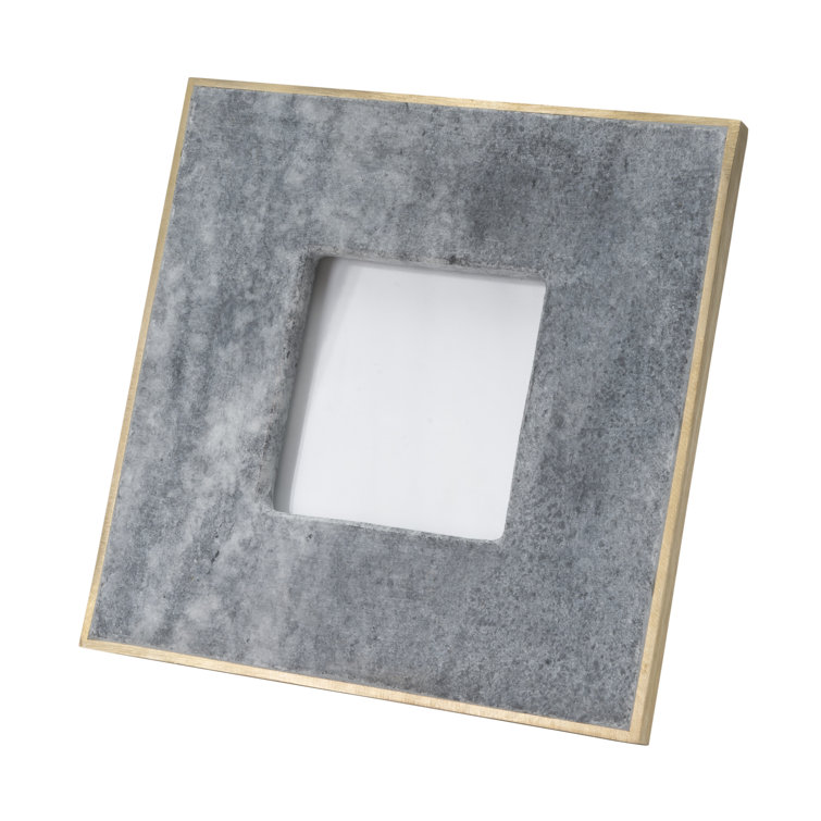 Barnesville Black and Gray Marble Rectangular Picture Frame