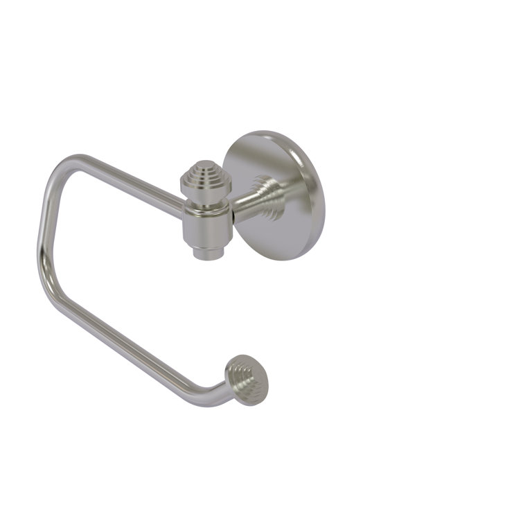 Satin Brass Wall Mounted Toilet Paper Holder