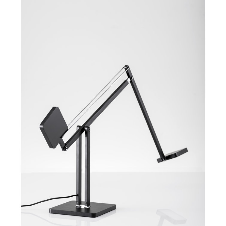 Matte Black Adjustable LED Desk Lamp with Touch Control