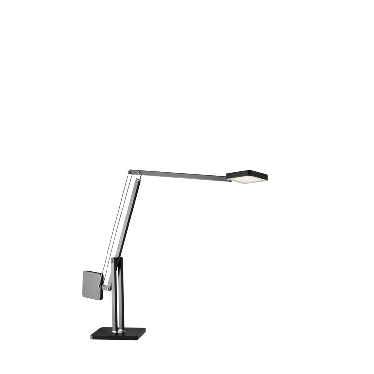 Matte Black Adjustable LED Desk Lamp with Touch Control