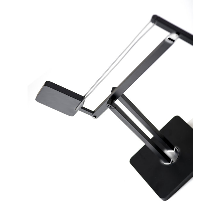 Matte Black Adjustable LED Desk Lamp with Touch Control