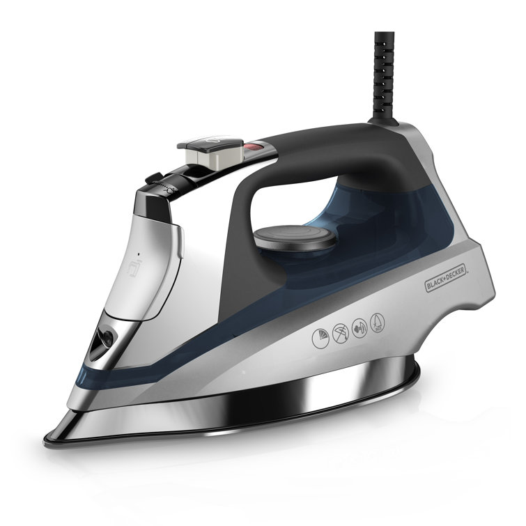 Blue Stainless Steel Burst Steam Iron with Vertical Function