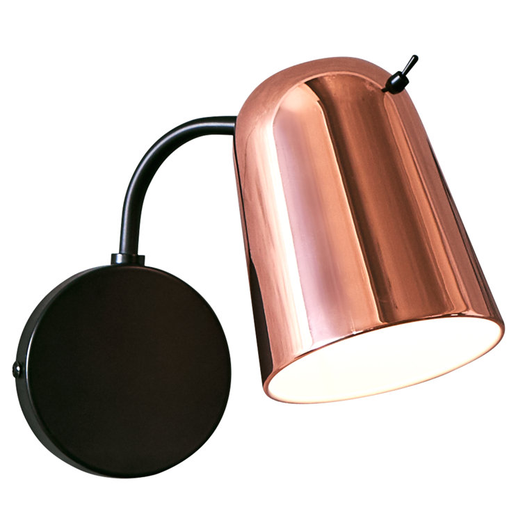 Dobi Black and Copper Direct Wired Electric Wall Sconce