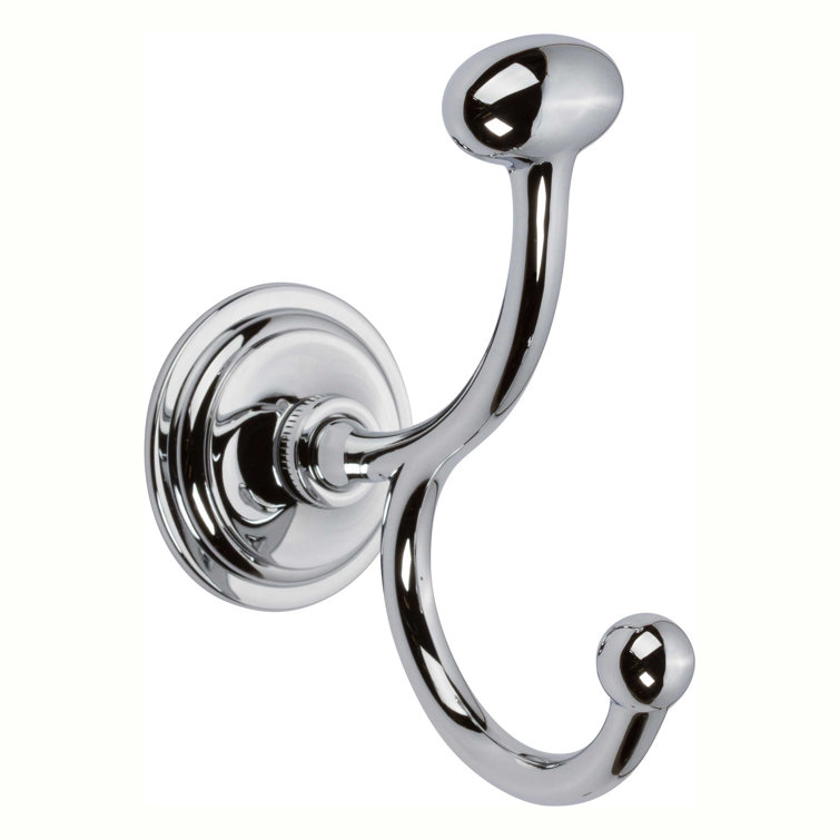 Polished Chrome Victorian Double Robe Hook