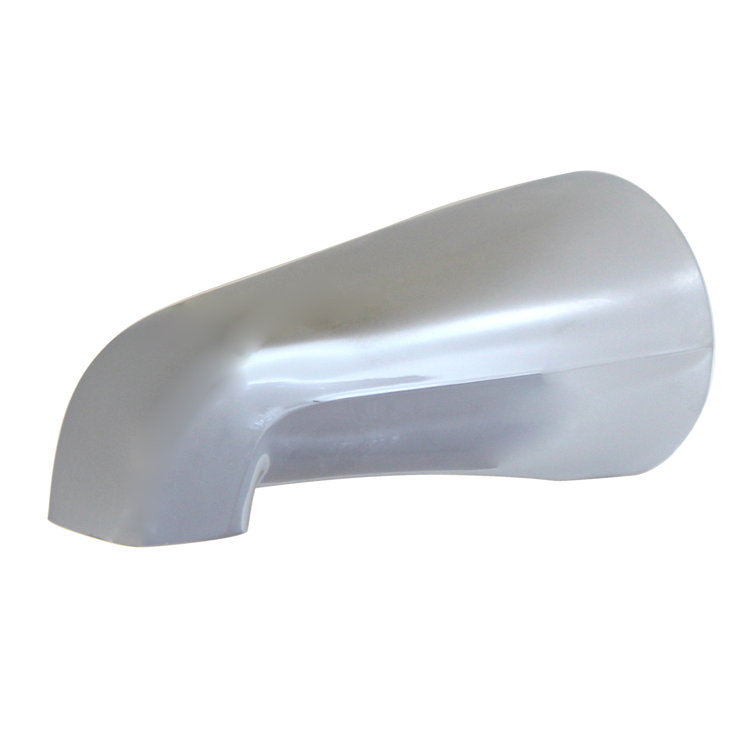 Polished Chrome Wall Mounted Tub Spout with Universal Fit