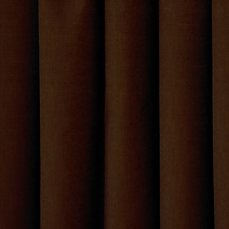 Chocolate Blackout Rod Pocket Curtain Panel, 42" x 84"