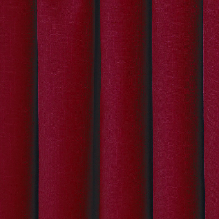 Ruby Polyester Blackout Rod Pocket Window Panel