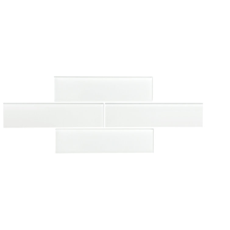 Super White Glass Subway Wall Tile for Kitchen and Bathroom