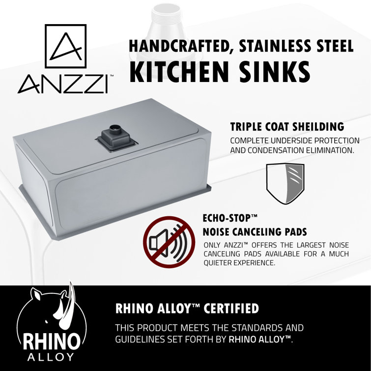 Vanguard 30'' Stainless Steel Undermount Single Bowl Kitchen Sink
