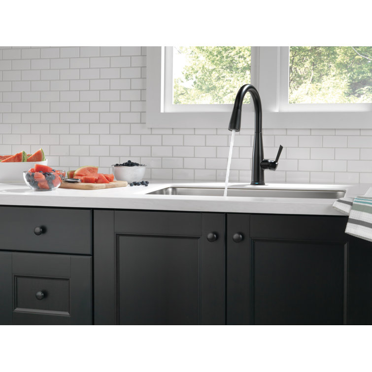 Matte Black Stainless Steel Pull-Down Kitchen Faucet