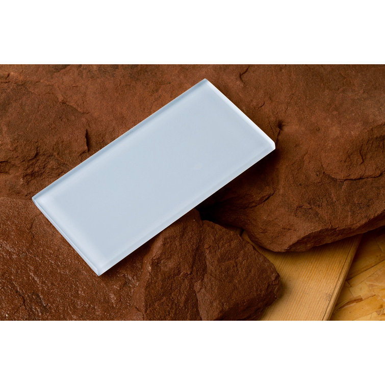 Super White 3'' x 6'' Glass Subway Tile