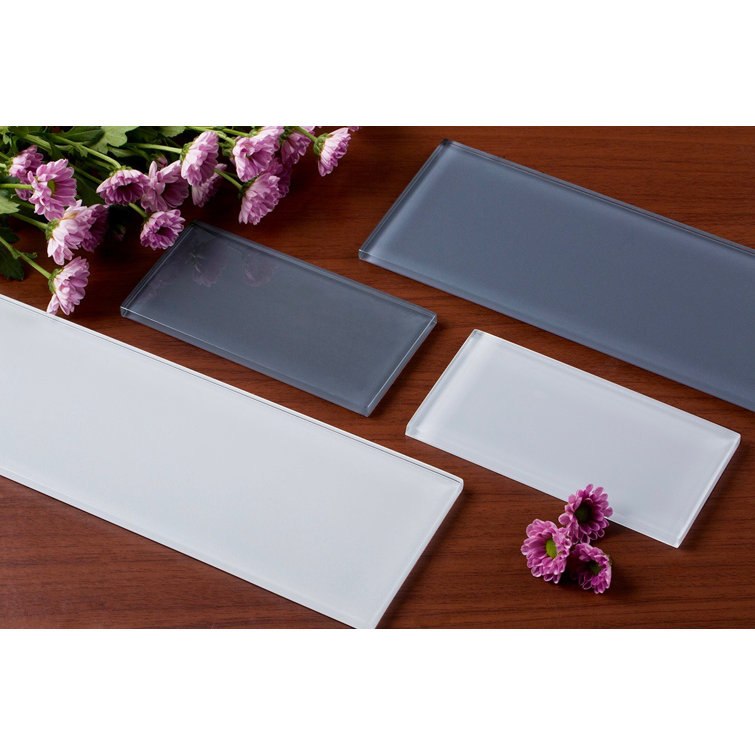 Super White 3'' x 6'' Glass Subway Tile