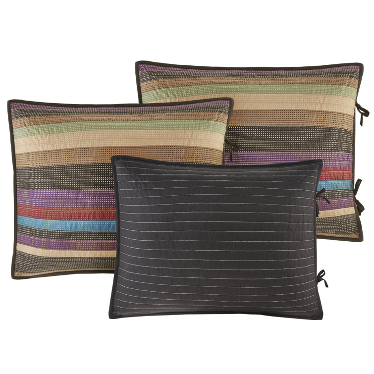 Yosemite Quilted Daybed Cover Set in Purple Teal, 75in x 39in