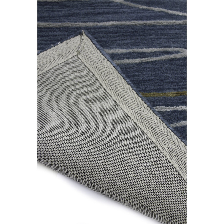 Azure Elegance Handmade Tufted Wool-Viscose 6' x 9' Area Rug