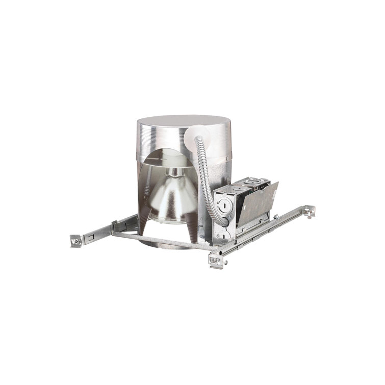 Silver 6-Inch Aluminum and Steel Recessed Light Housing