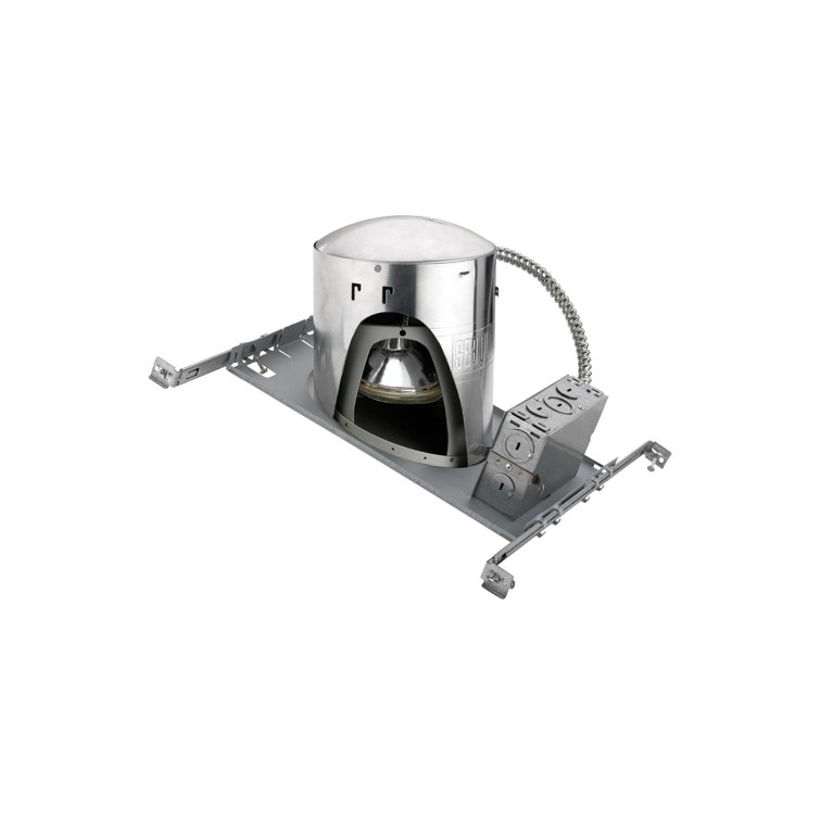 Silver Steel 14-Inch LED Sloped Ceiling Recessed Housing