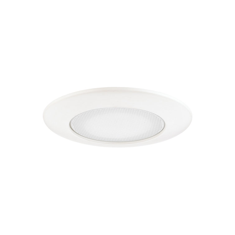 6'' White Glass Indoor/Outdoor Shower Recessed Trim