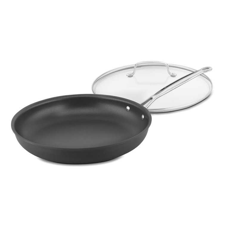12-Inch Hard Anodized Non-Stick Skillet with Glass Lid
