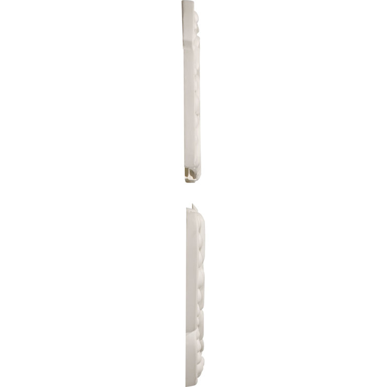 Primed White High-Density Urethane Flower Ceiling Medallion