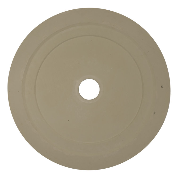 Hand-Painted Beige Oakleaf Ceiling Medallion, 29.13 inches