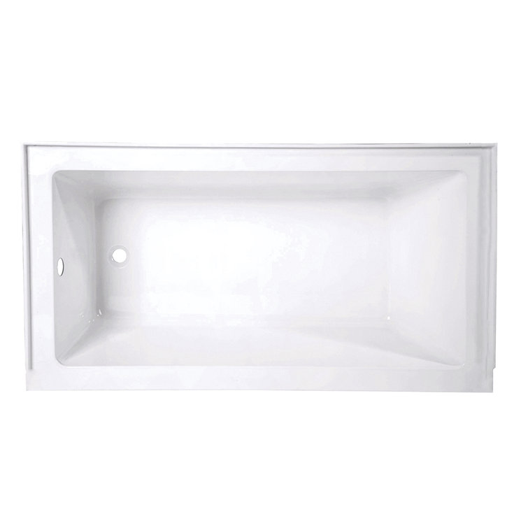 Aqua Eden 60-Inch White Acrylic Drop-In Tub