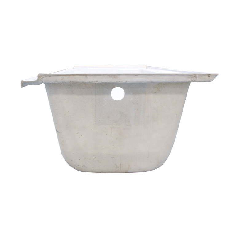 Aqua Eden 60-Inch White Acrylic Drop-In Tub with Right Hand Drain