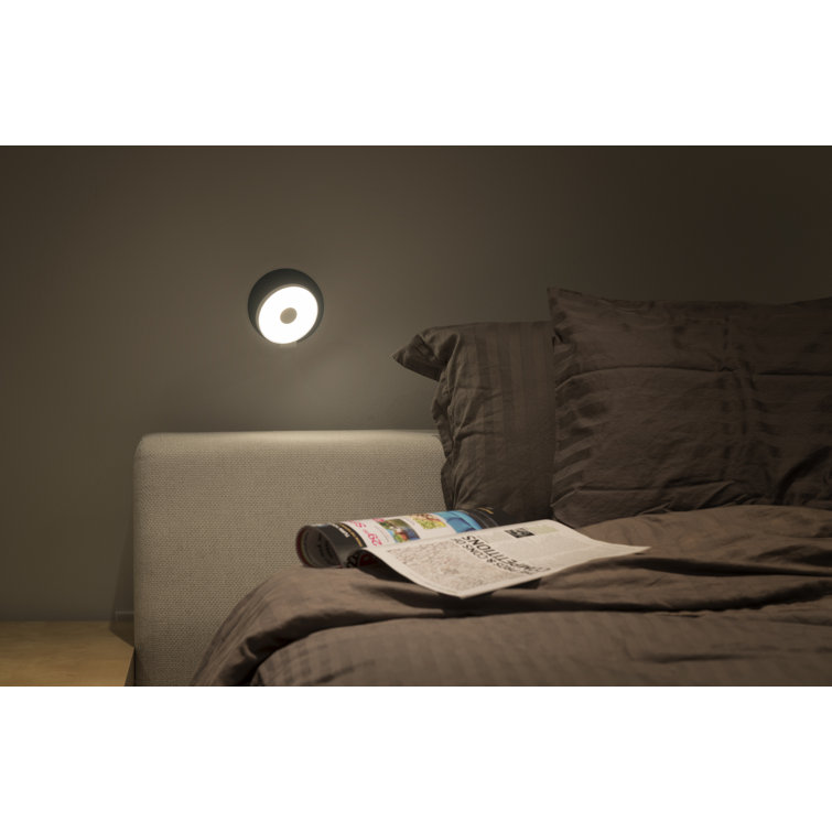 Luminous Halo 5" White and Silver LED Dimmable Wall Sconce