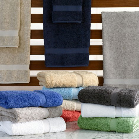 Charcoal Pima Cotton Plush Bath Towel Set