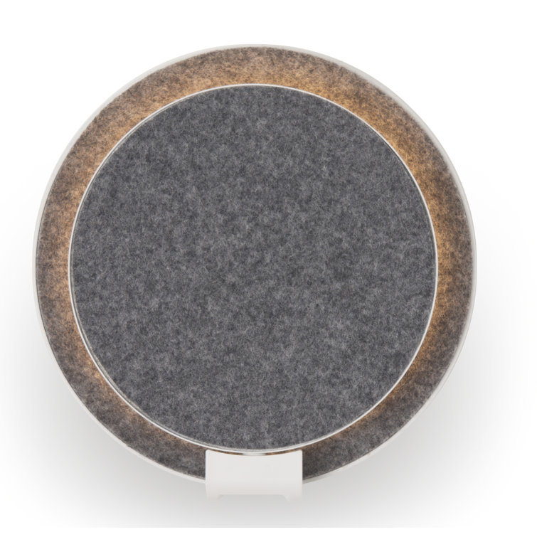 Gravy Matte White Circular Dimmable LED Wall Sconce