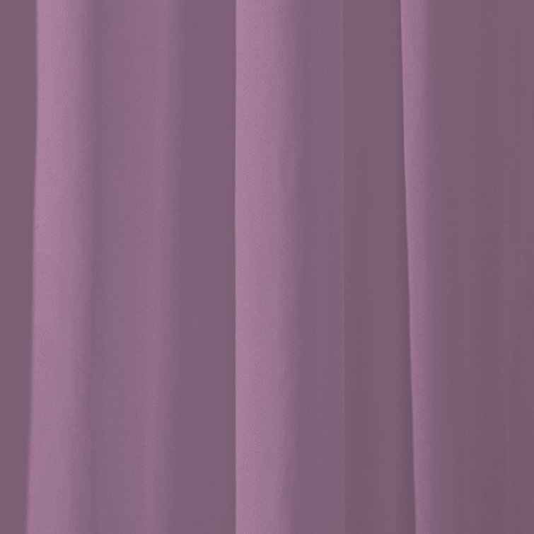 Teal Blue Light-Filtering Polyester Rod Pocket Curtain Panels, 63"