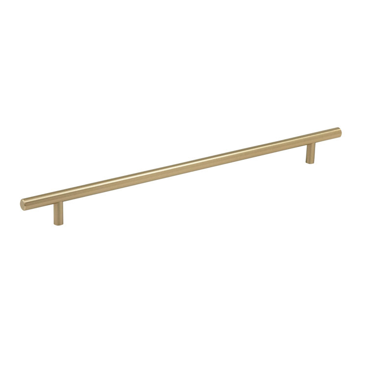 Golden Champagne 12-5/8 inch Steel Bar Pull with Mounting Hardware